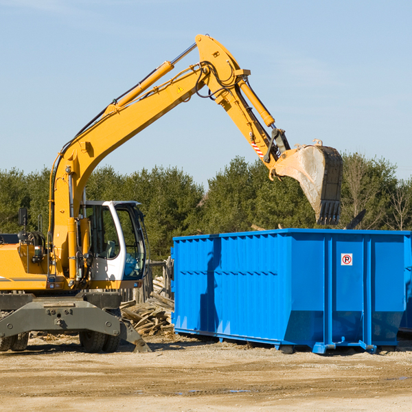 what size residential dumpster rentals are available in Weston CT